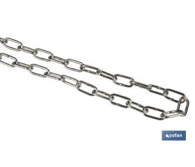 CADENA CALIBRADA DIN 766 M3 INOX A4 (METRO)