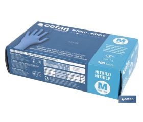 CAJA 100 UNDS. GUANTES DE NITRILO T - M