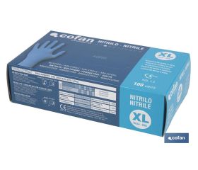 CAJA 100 UNDS. GUANTES DE NITRILO T - XL
