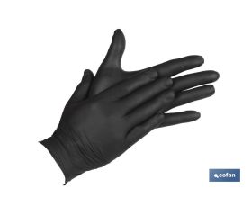 Caja de 100 unidades de guantes de nitrilo | Finos y elásticos | Sin polvo | Cómodos y agradables al tacto