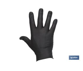 CAJA 100 UNDS. GUANTES DE NITRILO NEGRO T - S