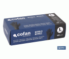 CAJA 100 UNDS. GUANTES DE NITRILO NEGRO T - L