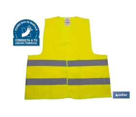 Chaleco reflectante | Color Amarillo | Talla XXL | EN ISO 20471 | Categoría II I