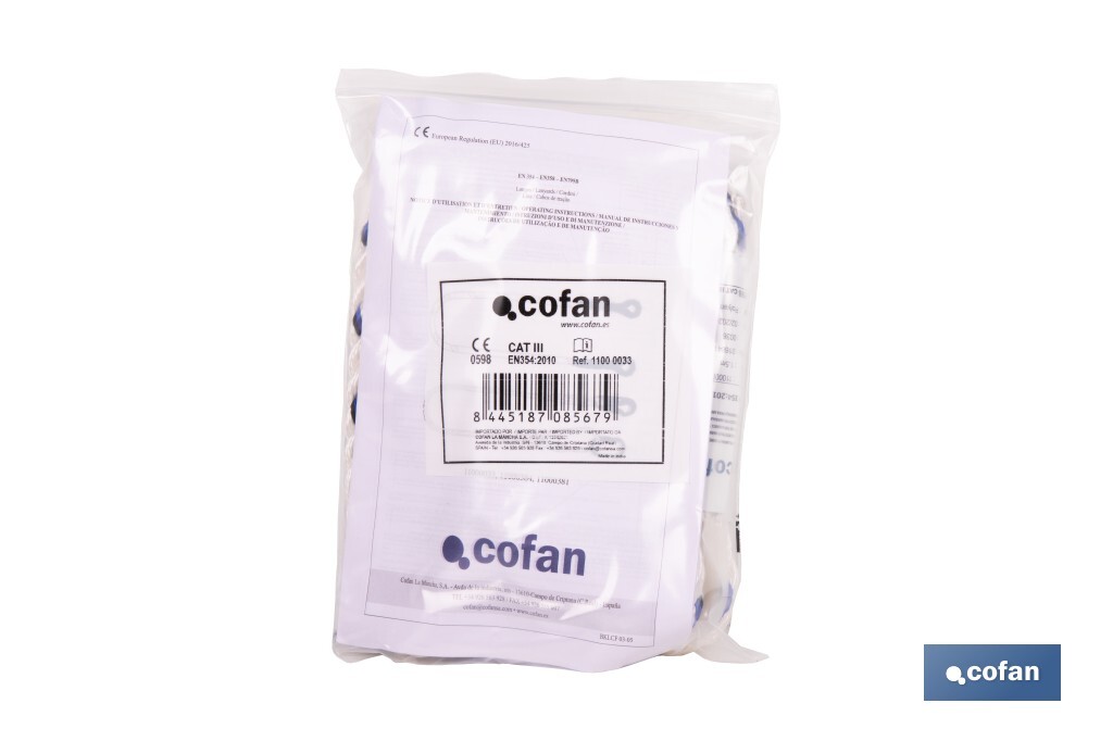 CUERDA DE SEGURIDAD P/ARNES 1,5 MTS.