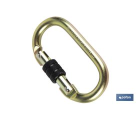 MOSQUETÓN CON ROSCA SEGURIDAD