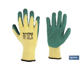 Guantes de tela y palma de látex | Adherencia correcta y resistentes | Ideales para trabajos manuales | Cómodos y adaptables