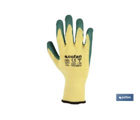 BLÍSTER DE GUANTE DE LÁTEX RUGOSO VERDE TALLA 10 VENTA UNITARIA