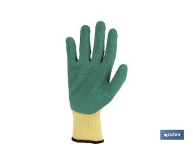 BLÍSTER DE GUANTE DE LÁTEX RUGOSO VERDE TALLA 10 VENTA UNITARIA