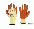 Guantes de tela y palma de látex | Adherencia correcta y resistentes | Ideales para trabajos manuales | Cómodos y adaptables
