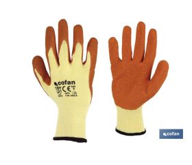 Guantes de tela y palma de látex | Adherencia correcta y resistentes | Ideales para trabajos manuales | Cómodos y adaptables