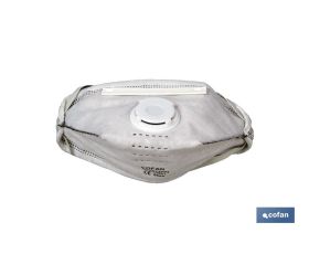 Mascarilla FFP2D | Con carbono Activo y Válvula de Exhalación | No reutilizable | Eficiencia de filtración superior al 95%
