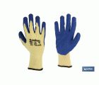Guantes de tela y palma de látex | Adherencia correcta y resistentes | Ideales para trabajos manuales | Cómodos y adaptables