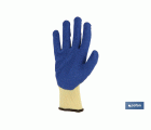 GUANTE LATEX RUGOSO AZUL TALLA 10