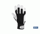 GUANTE VACUNO DORSO TELA + VELCRO T-10