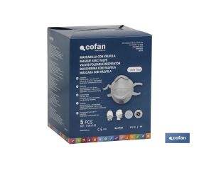 MASCARILLA PROTECCION C/VALVULA FFP3D