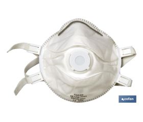 Mascarilla FFP3D | No Reutilizable | Con válvula de Exhalación | Eficiencia de Filtración superior al 94% | Pack de 5 Unidades