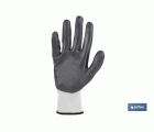 GUANTE 100% POLIEST.IMPREG. NITRILO GRIS T-10
