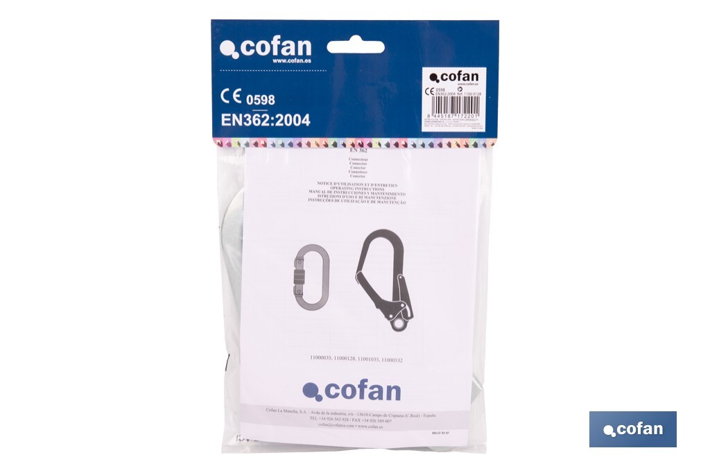 MOSQ. ACERO P/ANDAMIOS BLOQUEO AUTOM. DOBLE ACC.