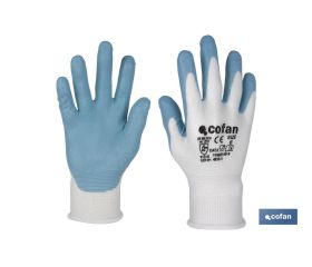 Guantes impregnados para uso alimentario | Sin costuras | Comodidad y seguridad | Con recubrimiento de nitrilo