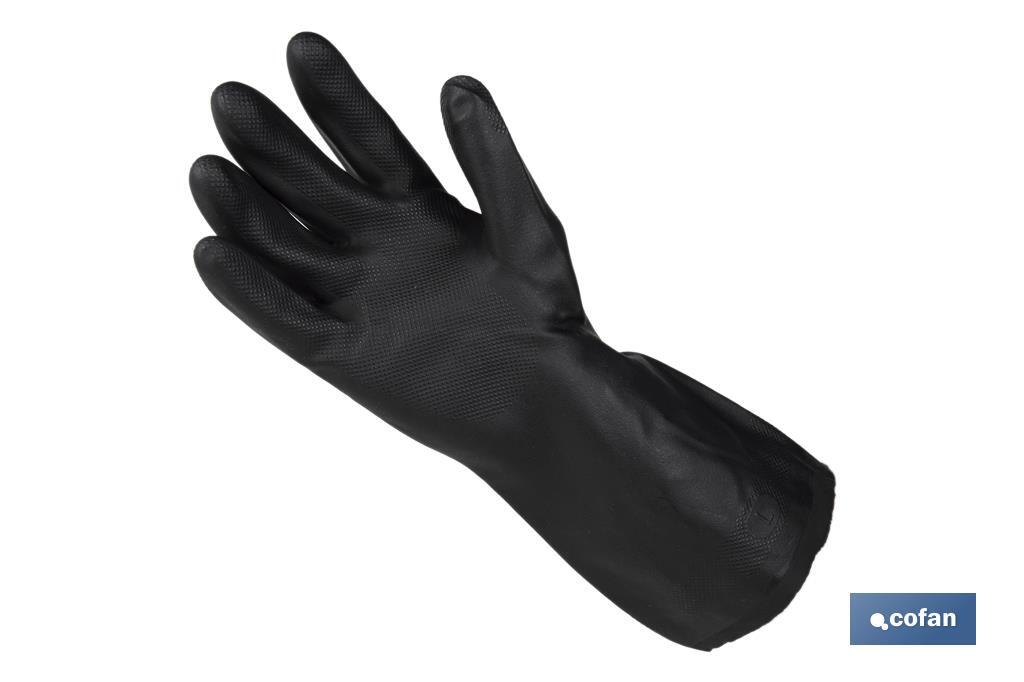 GUANTE NEGRO NEOPRENO 100% T 10