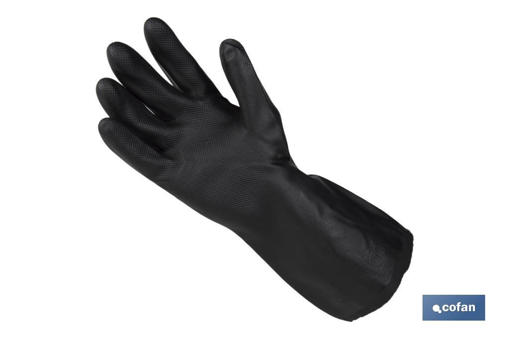 GUANTE NEGRO NEOPRENO 100% T 8