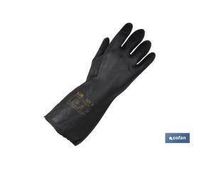 GUANTE NEGRO NEOPRENO 100% T 8 VENTA UNITARIA
