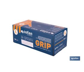 CAJA 100 UDS. GUANTES DE NITRILO NARANJA DIAMANTADO 8,5 G TALLA XL