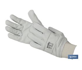 Guantes ajustables de piel flor reforzados | Excelente sujeción y protección | Cómodos y resistentes | Para múltiples tareas