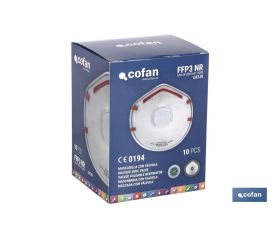 MASCARILLA PROTEC. C/VALVULA CE FFP3 NR