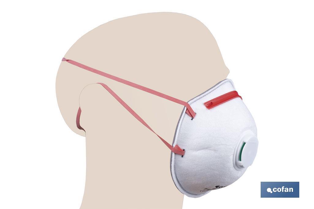 MASCARILLA PROTEC. C/VALVULA CE FFP3 NR