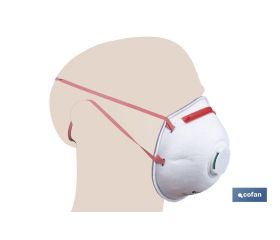 MASCARILLA PROTEC. C/VALVULA CE FFP3 NR
