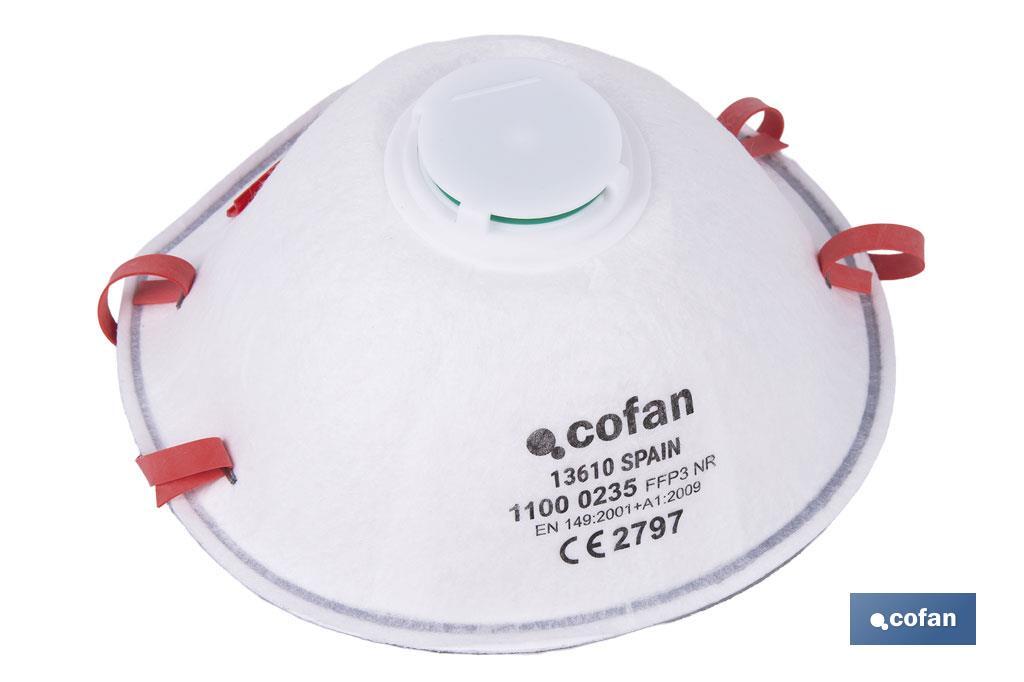 MASCARILLA PROTEC. C/VALVULA CE FFP3 NR