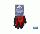 GUANTE IMPREGNADO SANDY COATED ROJO/NEGRO TALLA 10