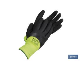 Guantes impregnados en nitrilo con espuma protectora contra el frío | Ideales para actividades a baja temperatura