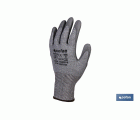 GUANTE ANTICORTE IMPREGNADO PU GRIS T-10