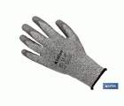 GUANTE ANTICORTE IMPREGNADO PU GRIS T-10