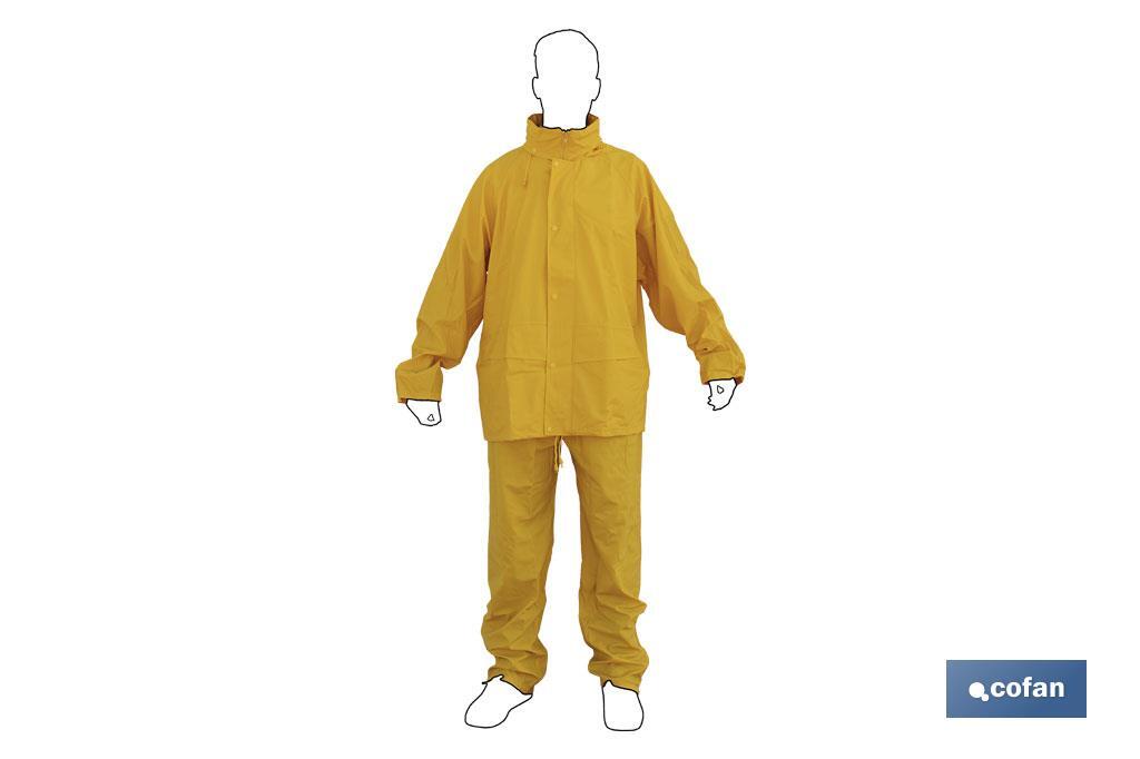 TRAJE DE AGUA PU/PVC AMARILLO TALLA L
