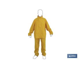 TRAJE DE AGUA PU/PVC AMARILLO TALLA XXL