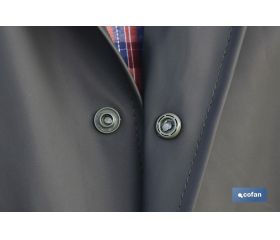 ABRIGO LARGO DE LLUVIA VERDE PU/PVC TALLA S