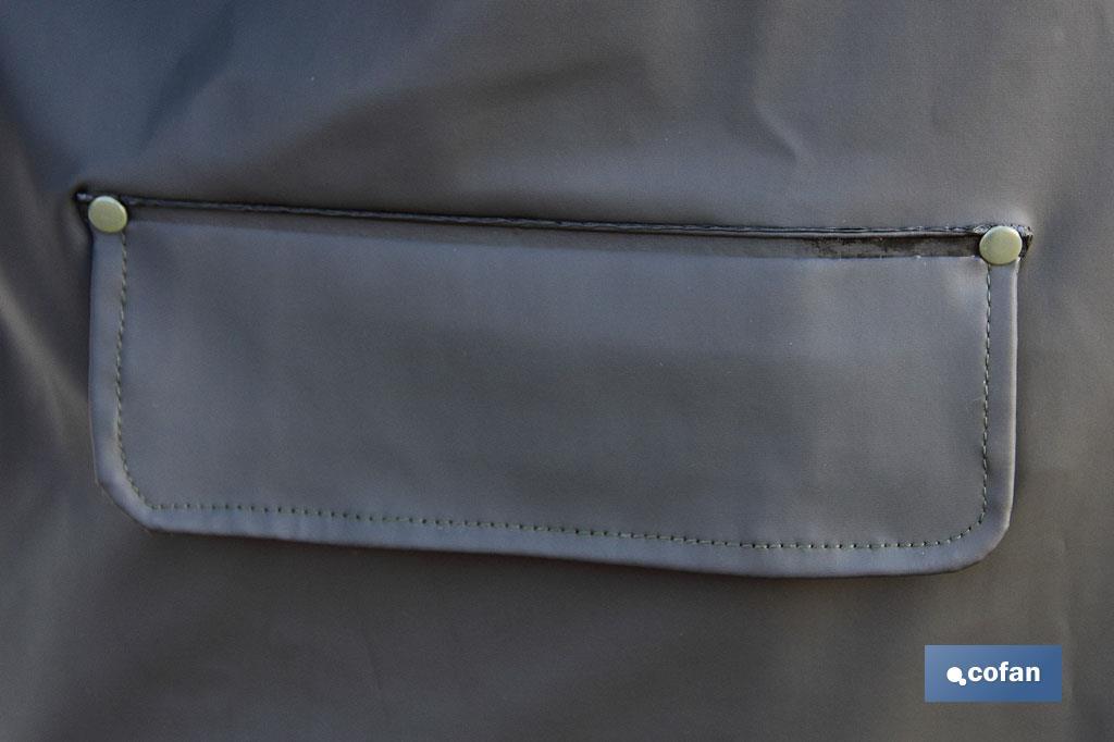 ABRIGO LARGO DE LLUVIA VERDE PU/PVC TALLA L