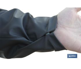 ABRIGO LARGO DE LLUVIA VERDE PU/PVC TALLA S