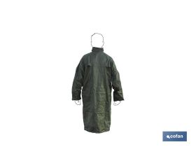 ABRIGO DE LLUVIA VERDE POLIESTER/PVC TALLA-XXL