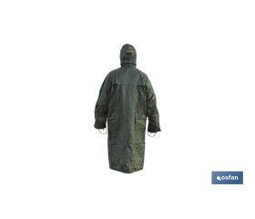 ABRIGO DE LLUVIA VERDE POLIESTER/PVC TALLA-XXL
