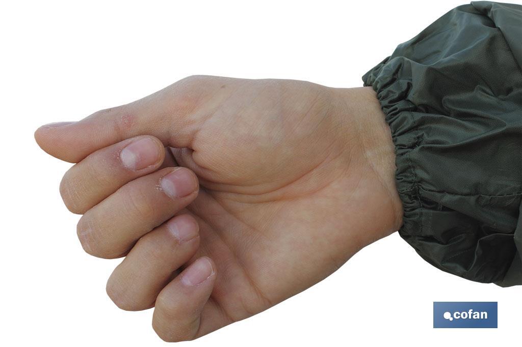 ABRIGO DE LLUVIA VERDE POLIESTER/PVC TALLA-L