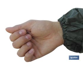 ABRIGO DE LLUVIA VERDE POLIESTER/PVC TALLA-XXL