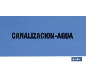 CINTA BALIZ. CANALIZACION AGUA 150MMX250MTS