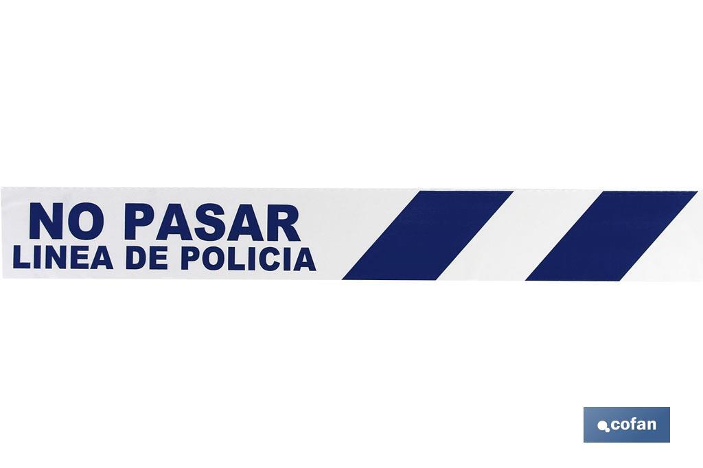 CINTA BALIZ. NO PASAR LINEA POLICIA 80MMX100MTS