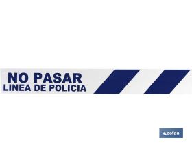 CINTA BALIZ. NO PASAR LINEA POLICIA 80MMX100MTS