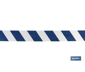 CINTA BALIZAM. AZUL/BLANCA  80MM X 200MTS