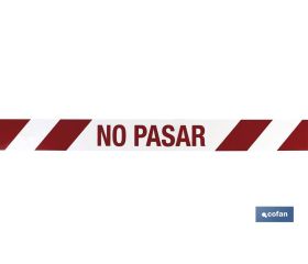 CINTA BALIZ. NO PASAR  80MMX100MTS